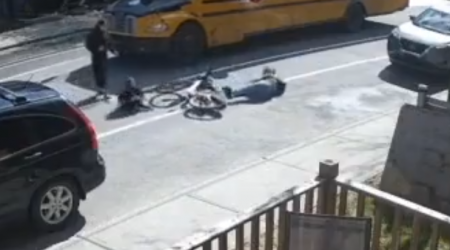 Cyclist issued fine for striking four-year-old girl crossing the street