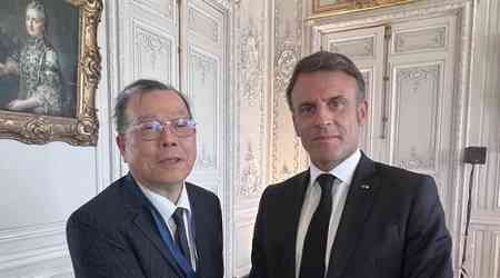 Powerchip chairman meets Macron, proposes Taiwan-France AI cooperation
