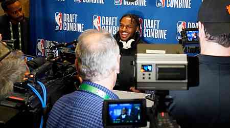  Bronny James talks NBA Draft projection at combine: Son of LeBron James' goal is to 'make a name for myself' 
