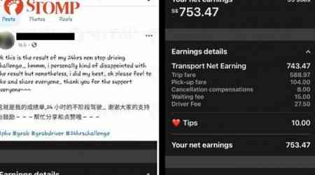 'Is it safe for passengers?' PHV driver spends 24 hours on road, earns $750, raises concern