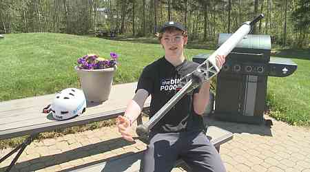N.B. man takes talent to the air, hoping others catch his love for extreme pogo stick performing 