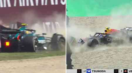 Chaos at Emilia Romagna GP as session red-flagged TWICE after Fernando Alonso and Sergio Perez crash out on same corner