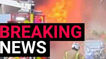 Moment London bus erupts in huge fireball as firefighters rush in