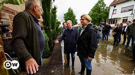 Scholz visits Saarland amid flooding