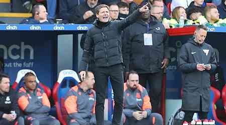 Crystal Palace boss Glasner admits admiration for Aston Villa rival Emery