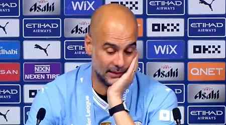 Pep Guardiola chokes back tears while speaking about Jurgen Klopp in emotional tribute