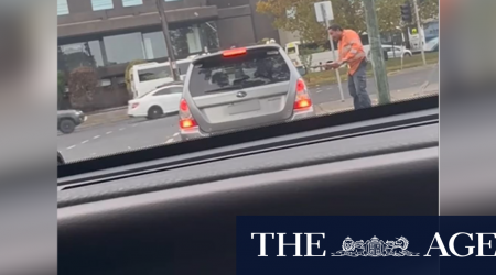 Motorist threatened with pickaxe during alleged road rage attack in Melbourne