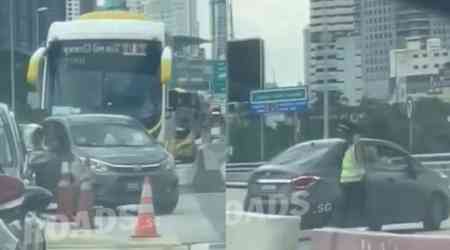 'Best punishment ever': Driver made to U-turn back to JB after getting caught on Causeway bus lane