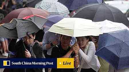 Hong Kong lashed by downpours as Observatory issues red rainstorm warning