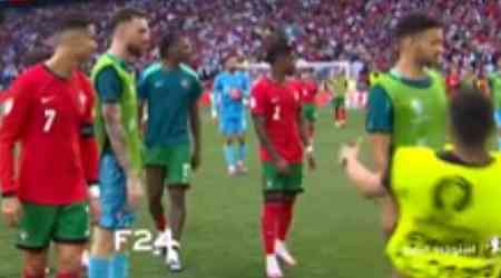 Portugal ace floored by steward as UEFA Euro 2024 security farce takes frantic turn