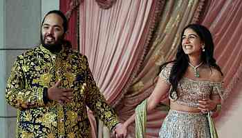 Global elite flock to extravagant Indian wedding of billionaire Ambani's son