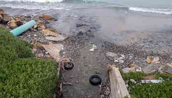 Masses of Raw Sewage Flowing From Mexico Into California