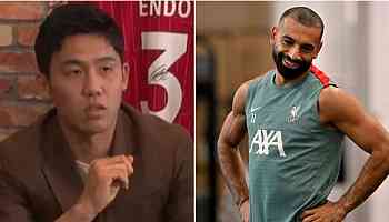 Liverpool transfer plans leaked by Wataru Endo as star gives away Mohamed Salah plot