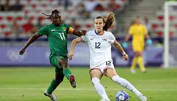 The U.S. Women's soccer team opened the Paris Olympics with an easy win over Zambia