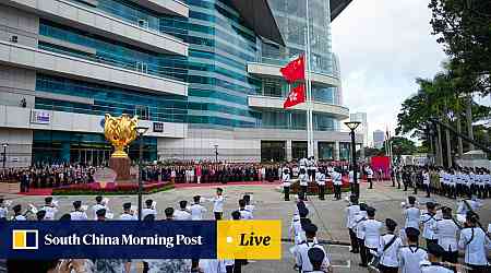 Hong Kong marks 27th anniversary of return to Chinese rule with flag-raising ceremony, fly-past