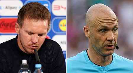 Germany boss Julian Nagelsmann holds back tears and stings Anthony Taylor after Euros exit