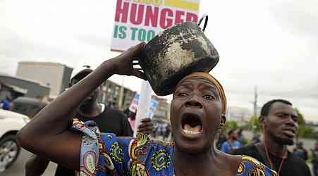 'Enough is enough' - Nigerians take to street in protest over cost of living crisis