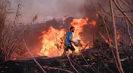 How serious are the wildfires near Athens, Greece?