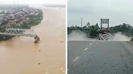 WATCH: Video Captures Typhoon Yagi Causing The Collapse Of A Busy Bridge In Vietnam