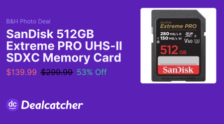 B&H Photo - SanDisk 512GB Extreme PRO UHS-II SDXC Memory Card $139.99