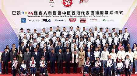 CE praises Paralympians for telling good HK story