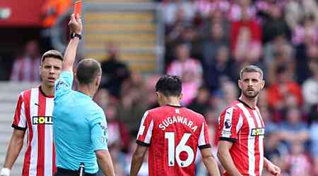 Southampton star hit with FA charge for what he said to referee in Man Utd loss