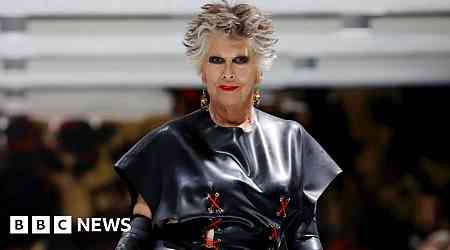 Prue Leith like you've never seen her before on London catwalk