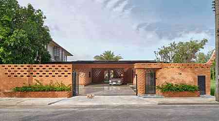 Brick Is The Material Of Choice For This New Home