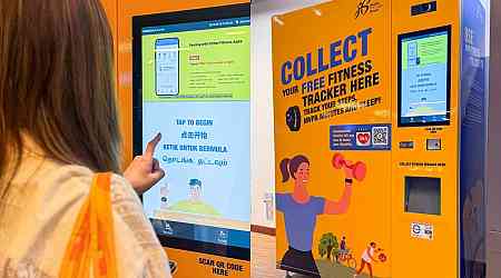 Step up to the challenge: You can now collect HPB's free fitness tracker at vending machines island-wide