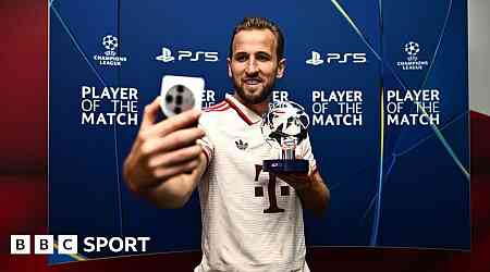 Harry Kane: Striker's record-breaking night as Bayern score nine