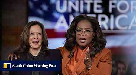 Kamala Harris and Oprah Winfrey hold star-studded election event in US battleground state