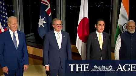 PM arrives in US ahead of quad leaders' summit