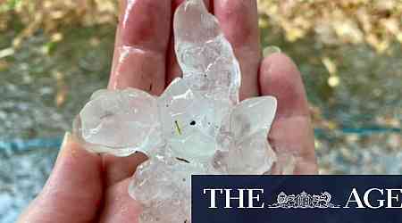 Sunshine coast battered by short-lived hailstorm