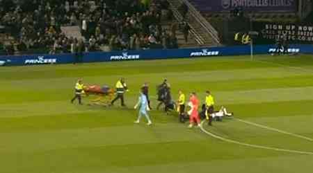 Tahith Chong in scary collapse during Luton vs Plymouth match after grim injury