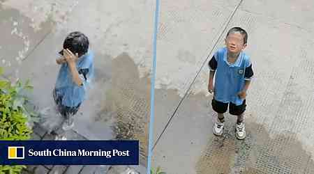 China mother wins online applause for pouring water on son after he wilfully wet classmates