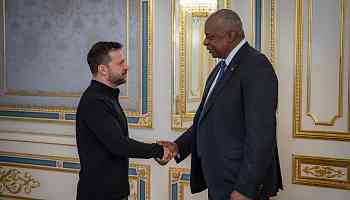 Lloyd Austin visits Ukraine as Zelenskyy warns of 'clear' North Korea threat