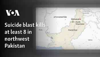 Suicide blast kills at least 8 in northwest Pakistan