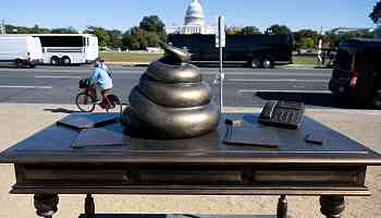 Poop on Pelosi's desk, a neo-Nazi tiki torch: Mysterious statues are popping up in D.C.