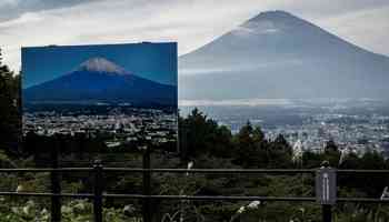 Snow forecast next week on Mount Fuji, at last