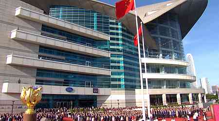 Flag raising ceremonies mark PRC's 75th anniversary