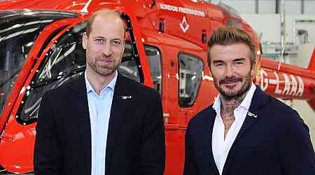 Prince William, David Beckham Look Dapper During Royal Charity Visit