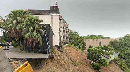 Taiwan north coast affected by floods, landslides as monsoon rain combines with remnant of typhoon