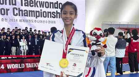 Taiwan's Wang Chieh-ling bags gold in world taekwondo junior championships