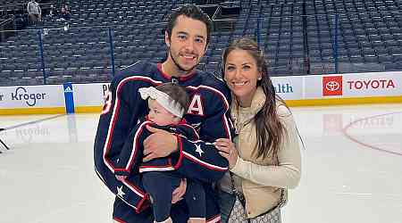 Meredith Gaudreau Reacts to Johnny, Matthew's Initials on College Rink