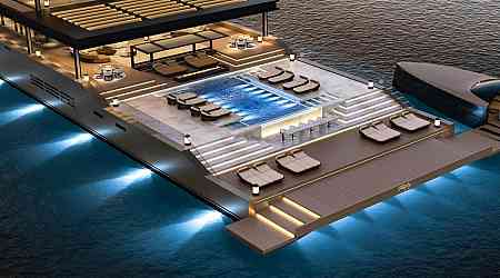 Luxury superyacht has an underwater observation lounge