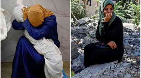 A picture of her grief gripped the world... a year on, this Gaza woman is haunted by memories