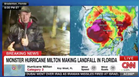 Watch How the News Outlets Covered Hurricane Milton