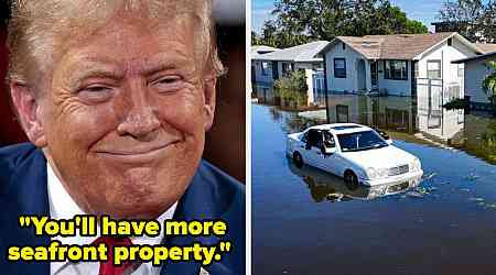 Amid The Aftermath Of Milton, A Clip Of Trump Saying Climate Change Will Lead To More Beachfront Properties Is Going Viral