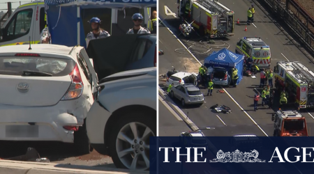 One killed and another critical after multi-vehicle crash on Sydney Harbour Bridge