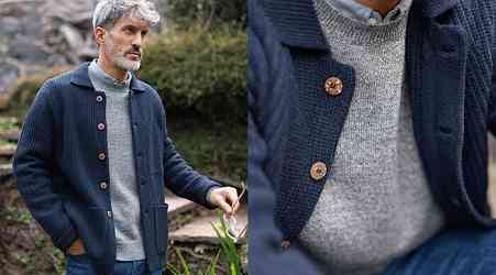 Ethical Merino Wool Clothing - The 'Knit Kite Jacket' is Soft and Heat-Regulating (TrendHunter.com)